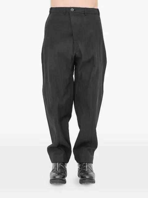 crinkled cotton trousers by JAN JAN VAN ESSCHE