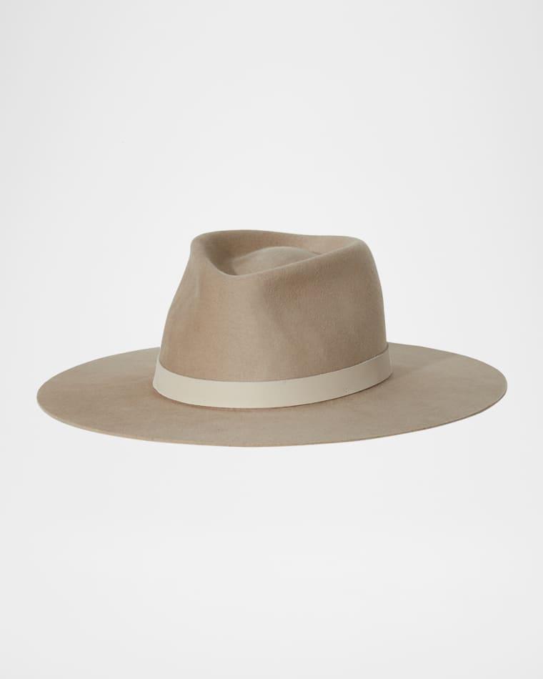 Cole Merino Wool Fedora Hat by JANESSA LEONE
