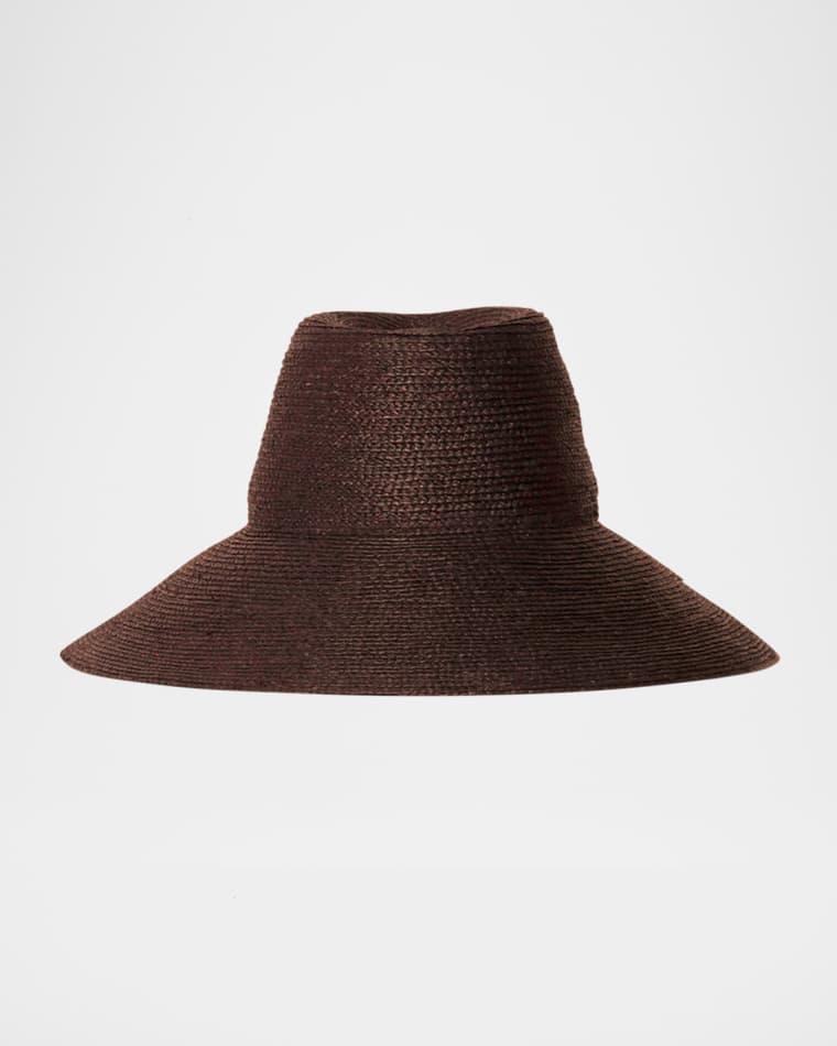 Colette Wide-Brim Raffia Hat by JANESSA LEONE