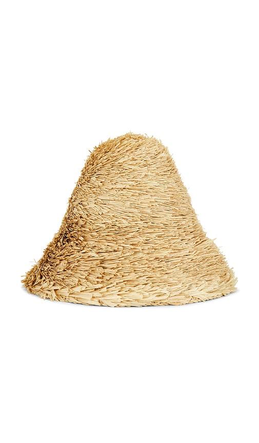 Janessa Leone Gabi Bucket Hat in Beige by JANESSA LEONE