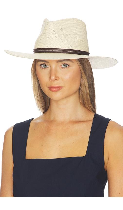 Janessa Leone Jude Hat in Cream by JANESSA LEONE