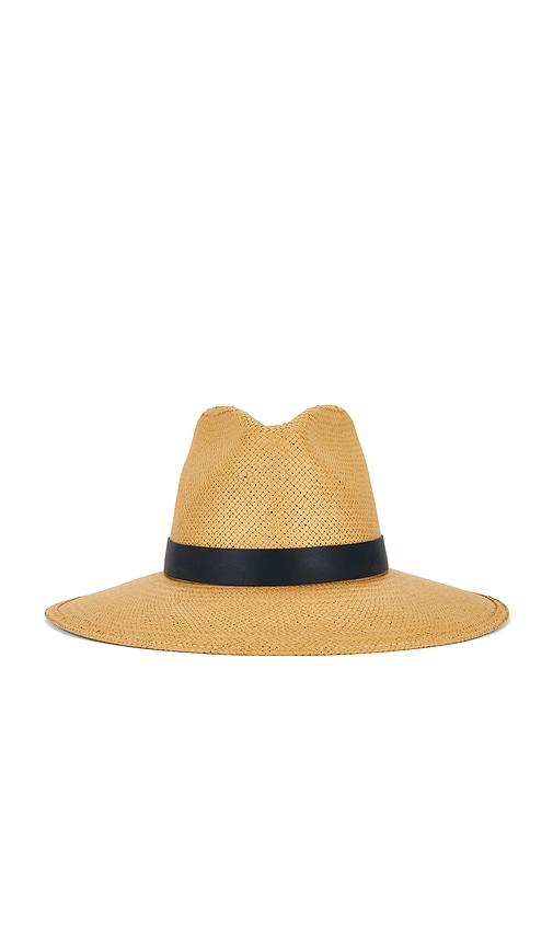 Janessa Leone Leah Fedora Hat in Neutral by JANESSA LEONE