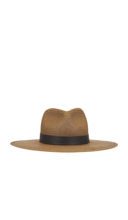 Janessa Leone Zoe Hat in Brown by JANESSA LEONE