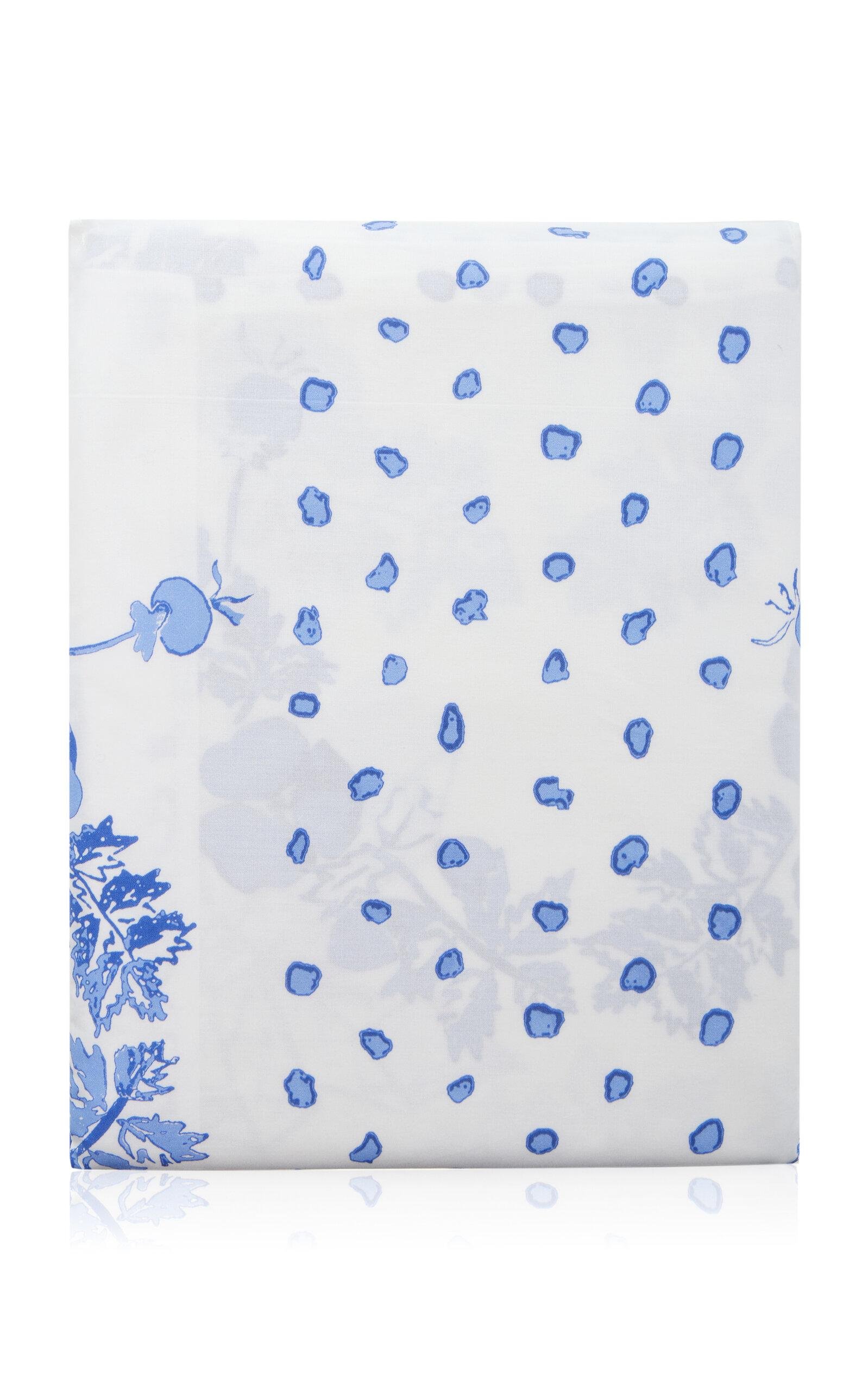 Janie Kruse Garnett - Cotton Toddler Bedskirt - Blue - Moda Operandi by JANIE KRUSE GARNETT