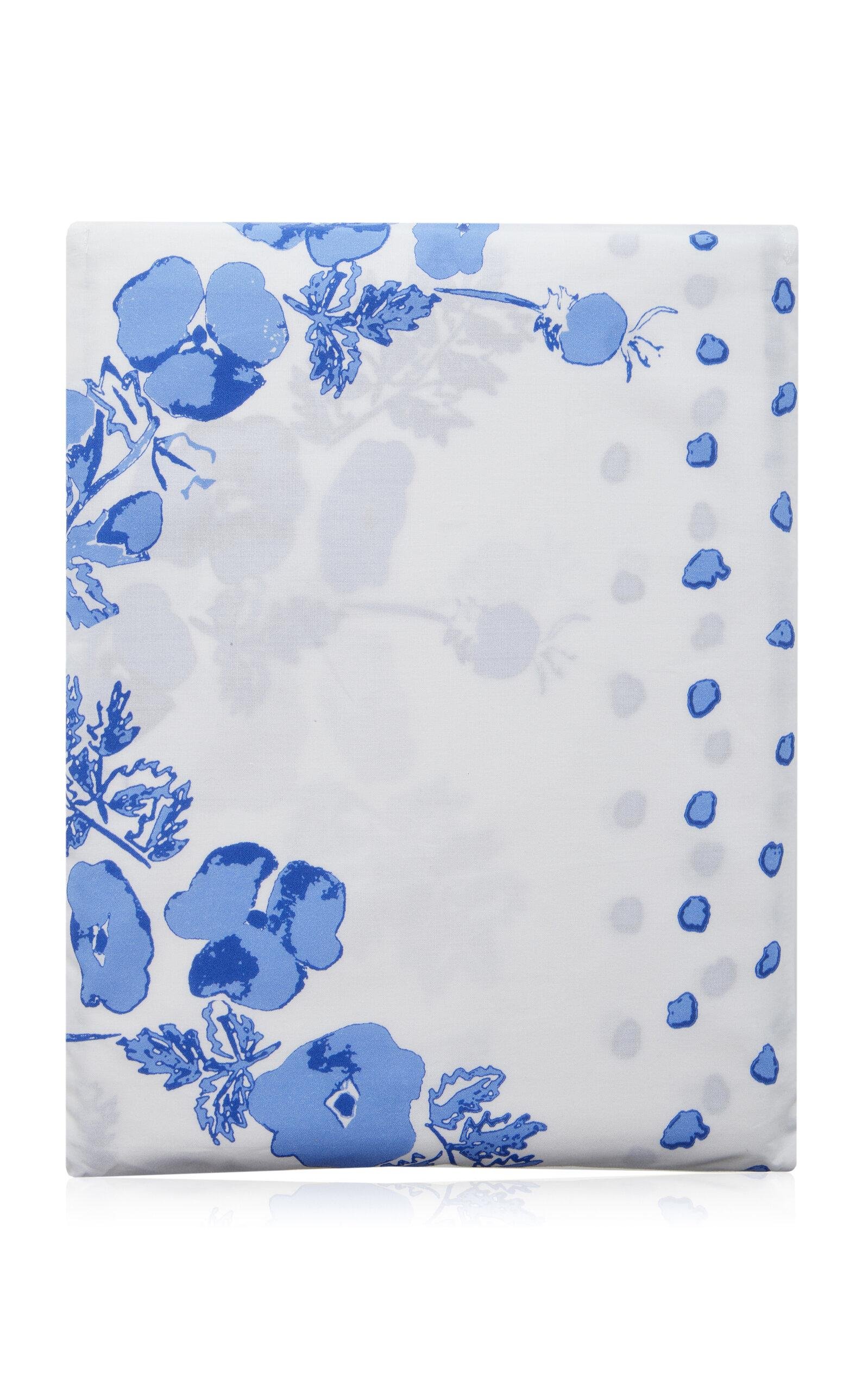 Janie Kruse Garnett - Fitted Cotton Crib Sheet - Blue - Moda Operandi by JANIE KRUSE GARNETT