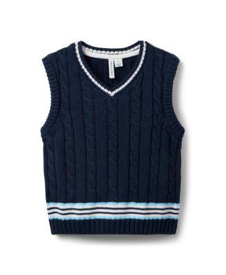 Boys' Cable Knit Sweater Vest - Little Kid by JANIE&JACK Boys' Cable Knit Sweater Vest - Little Kid by JANIE&JACK