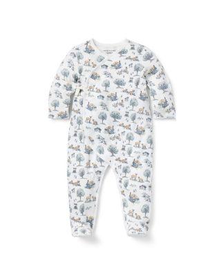Boys' Woodland Toile Wrap Footed One-Piece - Baby by JANIE&JACK