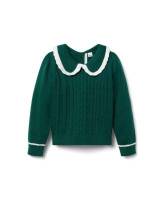 Girls' Cable Knit Collared Sweater - Baby by JANIE&JACK