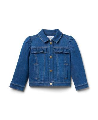 Girls' Denim Puff Sleeve Jacket in Medium Wash - Baby by JANIE&JACK