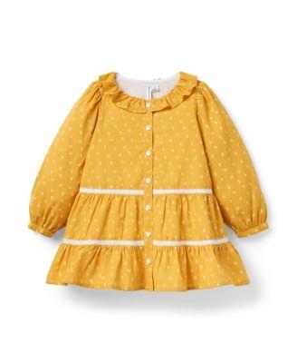 Girls' Floral Lace Trim Tiered Dress - Baby by JANIE&JACK