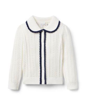 Girls' Pointelle Scalloped Trim Cardigan - Baby by JANIE&JACK
