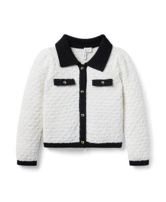 Girls' The Textured Collared Cardigan - Baby by JANIE&JACK