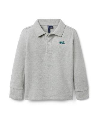 Unisex Pique Polo Embroidered Train Shirt by JANIE&JACK