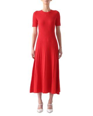 Cable Stitch Midi Sweater Dress by JASON WU