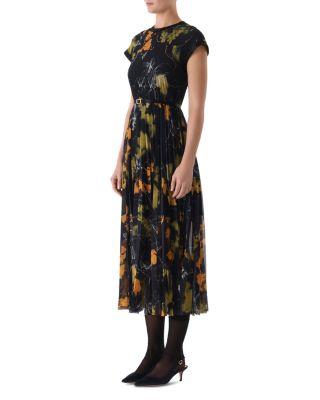Chiffon Pleated Midi Dress by JASON WU