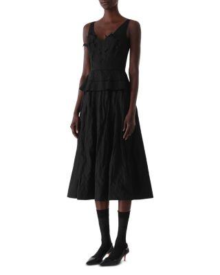 Embroidered Bodice Midi Dress by JASON WU