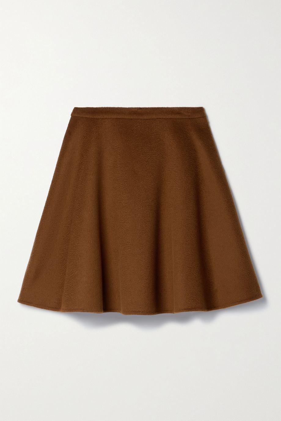 Wool and cashmere-blend felt mini skirt by JASON WU