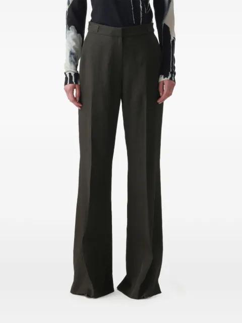 back-slit-detail trousers by JASON WU