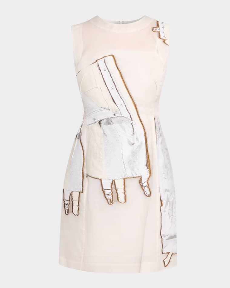 x Robert Rauschenberg Fit-&-Flare Mini Dress by JASON WU