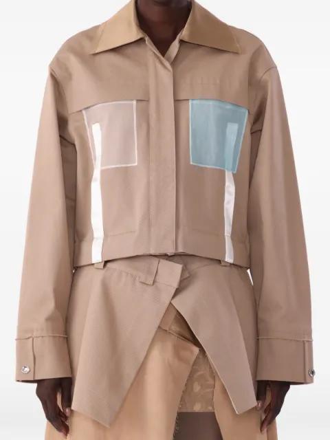 x Robert Rauschenberg boxy twill cropped jacket by JASON WU