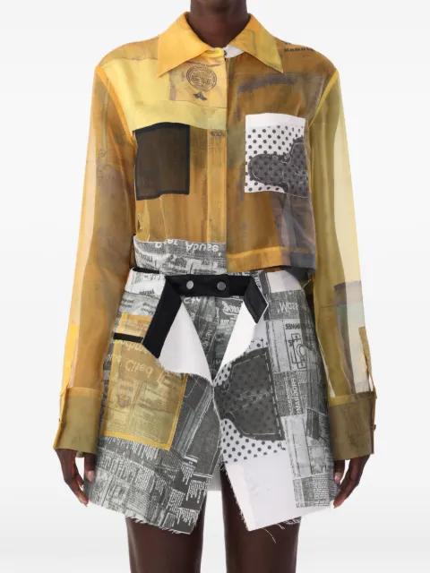 x Robert Rauschenberg long-sleeve collage shirt by JASON WU