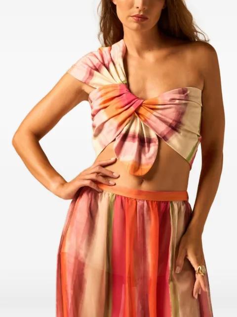 Camelia gathered one-shoulder top by JBQ