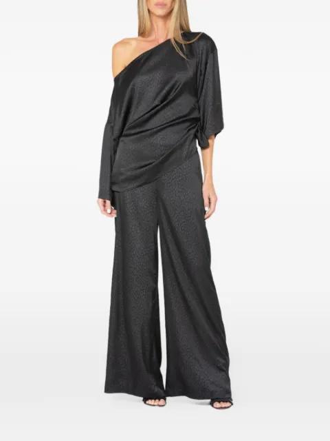 Claude leopard-jacquard trousers by JBQ