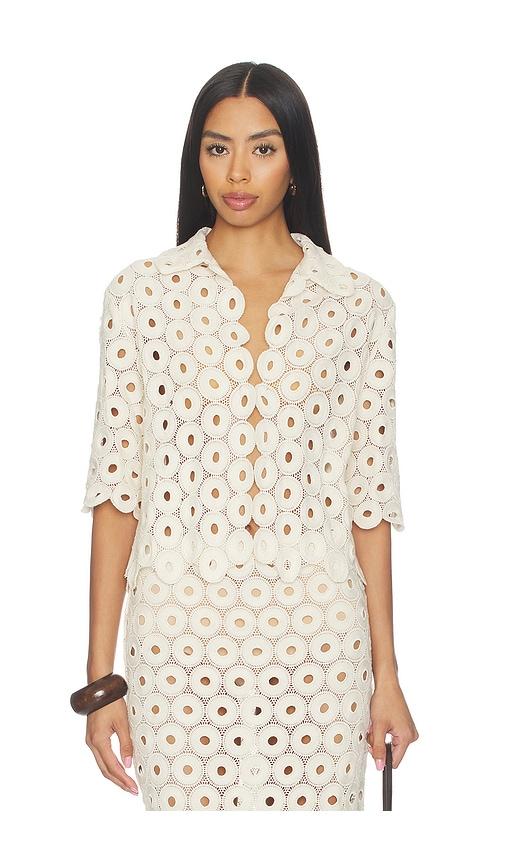 JBQ Braydon Top in Cream by JBQ