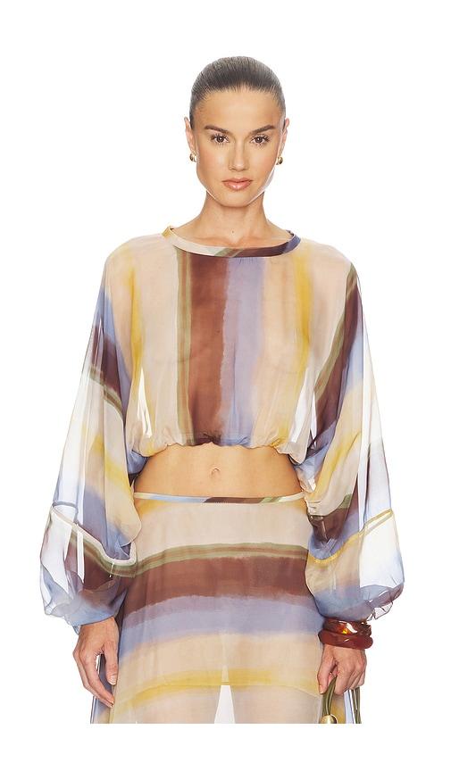 JBQ Elise Top in Lemon,Chocolate by JBQ