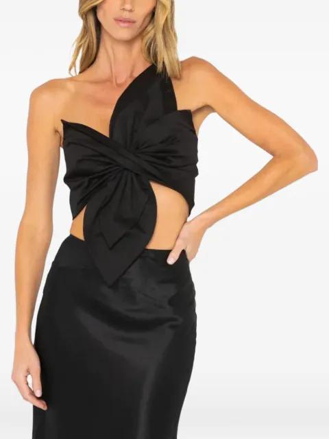 Orchid one-shoulder bow-detail top by JBQ