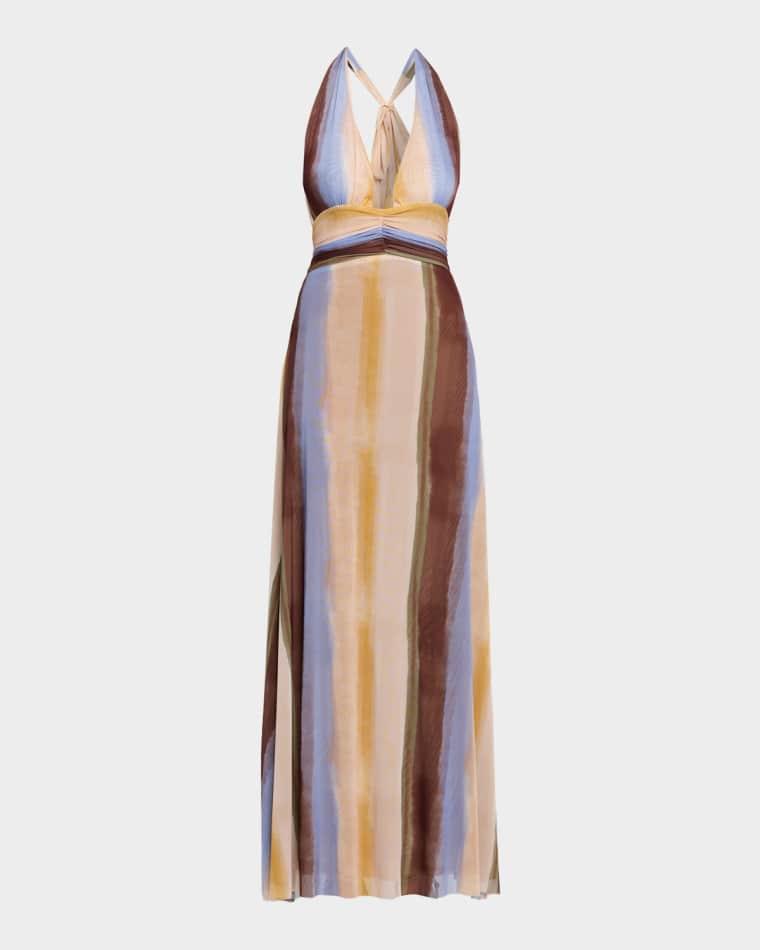 Sage Halter Maxi Dress by JBQ