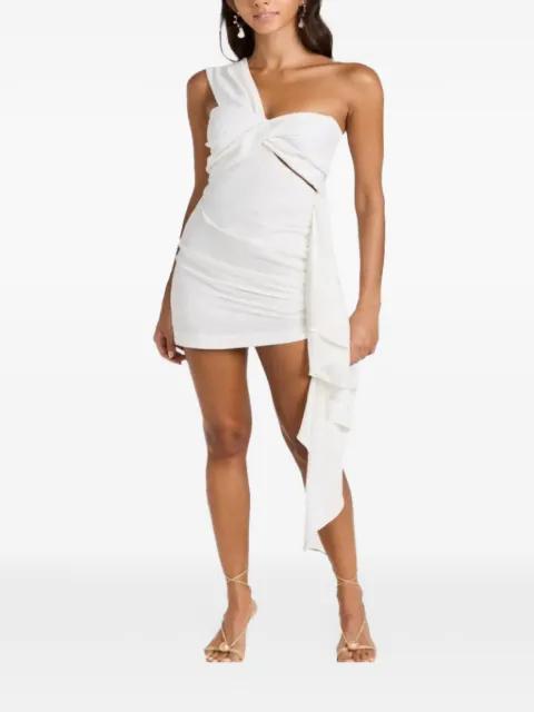 Solange one-shoulder twist-detail dress by JBQ