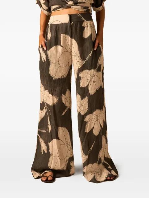 floral-print trousers by JBQ