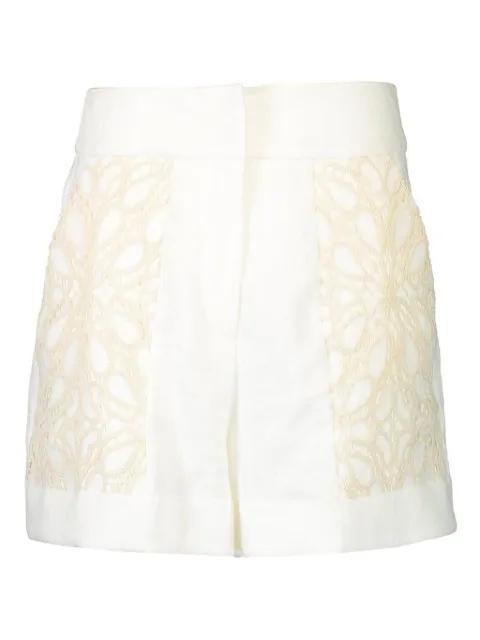 lace-panelled shorts by JBQ