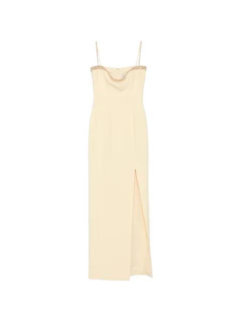 beaded crepe dress by JEAN-LOUIS SABAJI