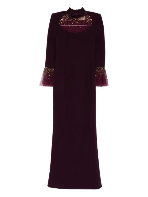 bell sleeve maxi dress by JEAN-LOUIS SABAJI