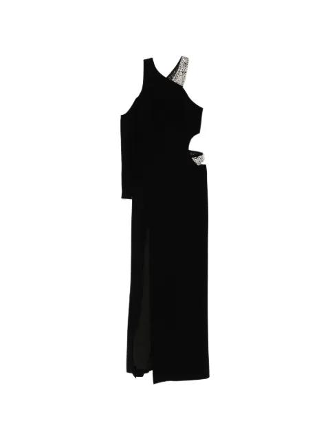 crystal-embellished cut-out dress by JEAN-LOUIS SABAJI