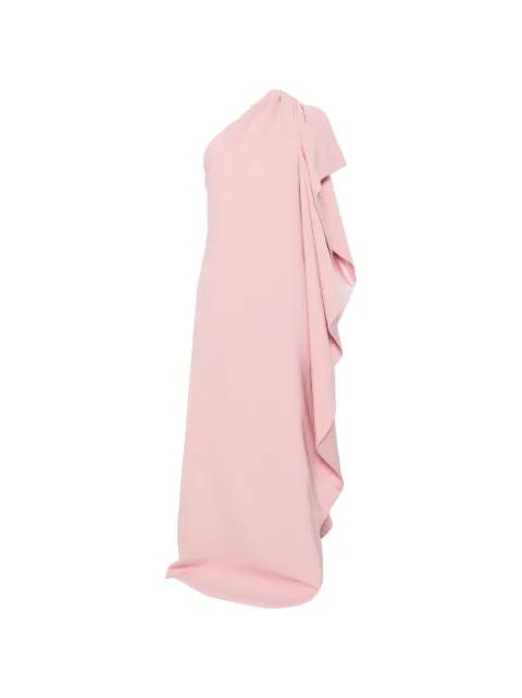ruffled one-shoulder dress by JEAN-LOUIS SABAJI