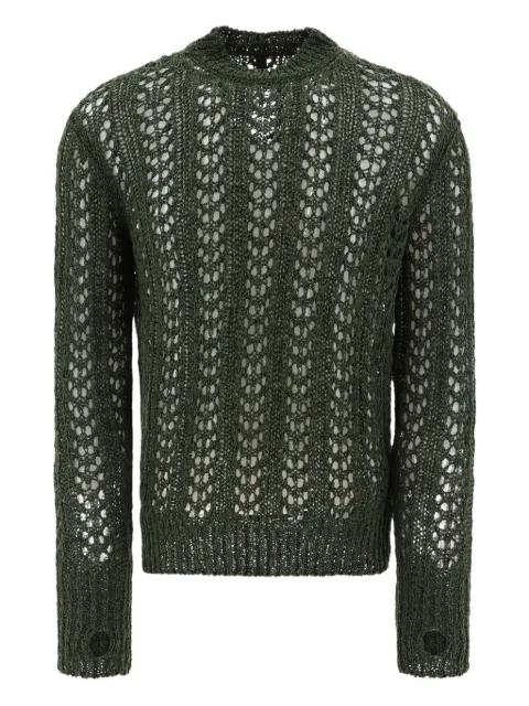 open-knit crew-neck sweater by JEAN-LUC A. LAVELLE