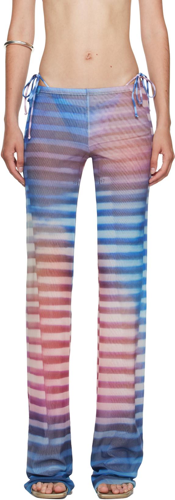 Blue & Pink 'The Air' Lounge Pants by JEAN PAUL GAULTIER