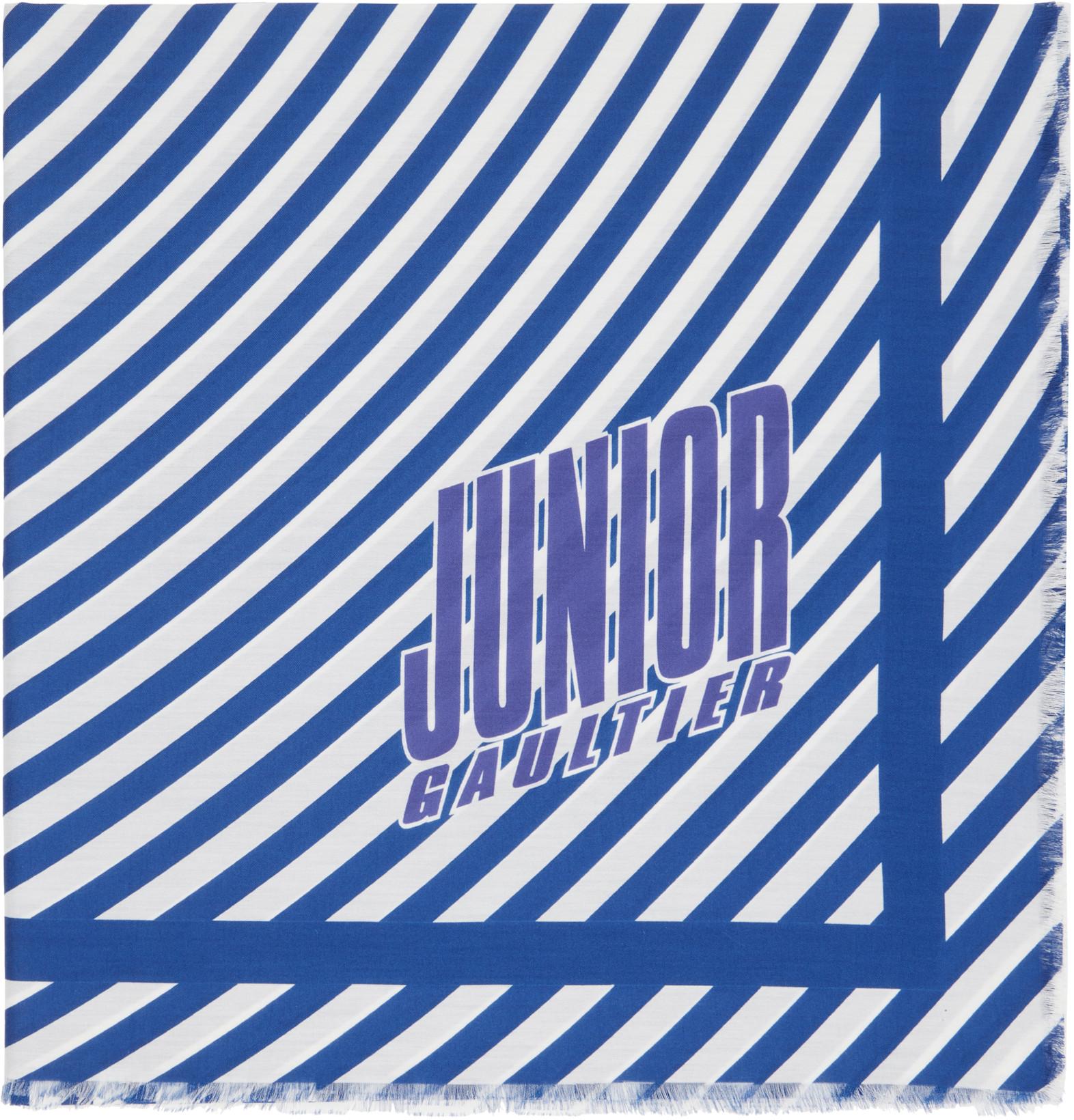 Blue & White 'The Target' Cover-Up Scarf by JEAN PAUL GAULTIER
