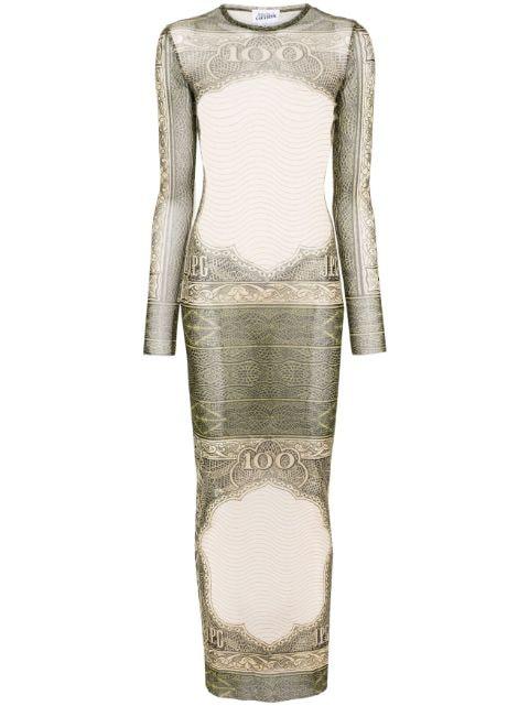 Catrouche mesh maxi dress by JEAN PAUL GAULTIER