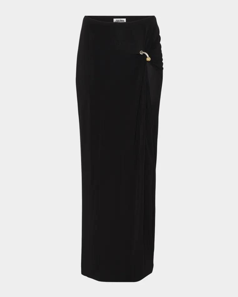 Draped Piercing Maxi Skirt by JEAN PAUL GAULTIER
