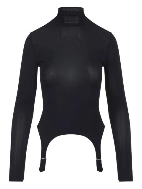 Garter high-neck top by JEAN PAUL GAULTIER