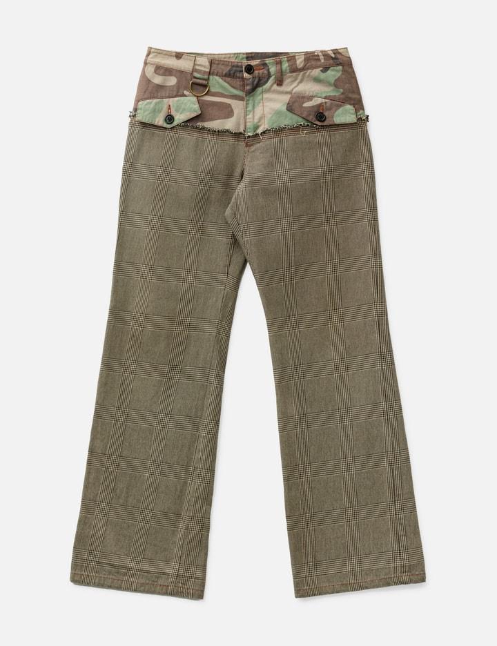 Hybrid Camo Plaid Pants by JEAN PAUL GAULTIER
