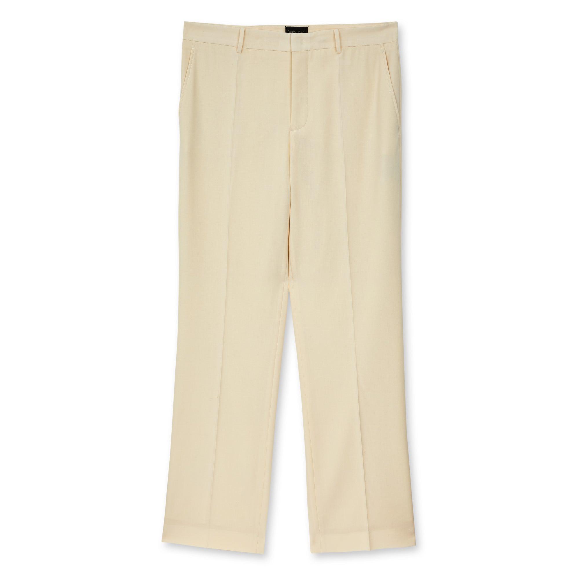 Jean Paul Gaultier - Lotta Volkova Classic Suit Trousers - (Ecru) by JEAN PAUL GAULTIER