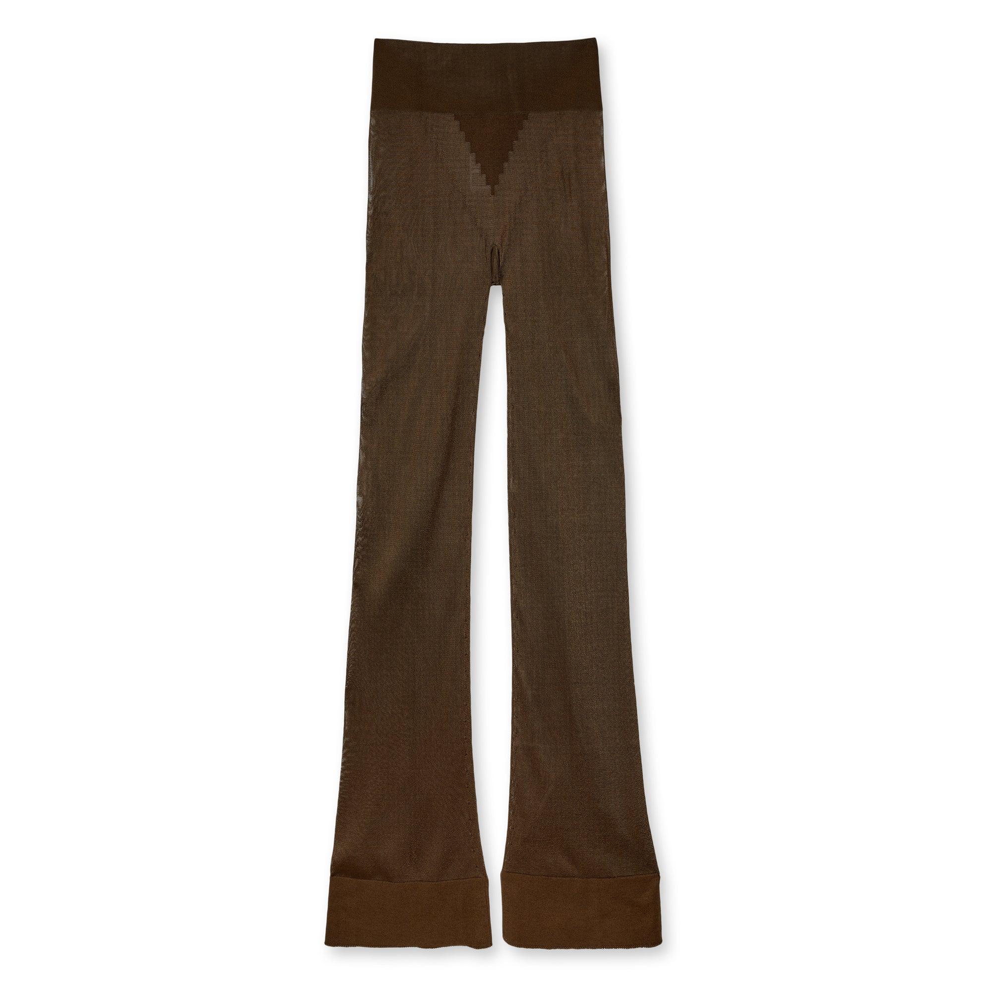 Jean Paul Gaultier - Lotta Volkova Flare Trousers - (Brown) by JEAN PAUL GAULTIER