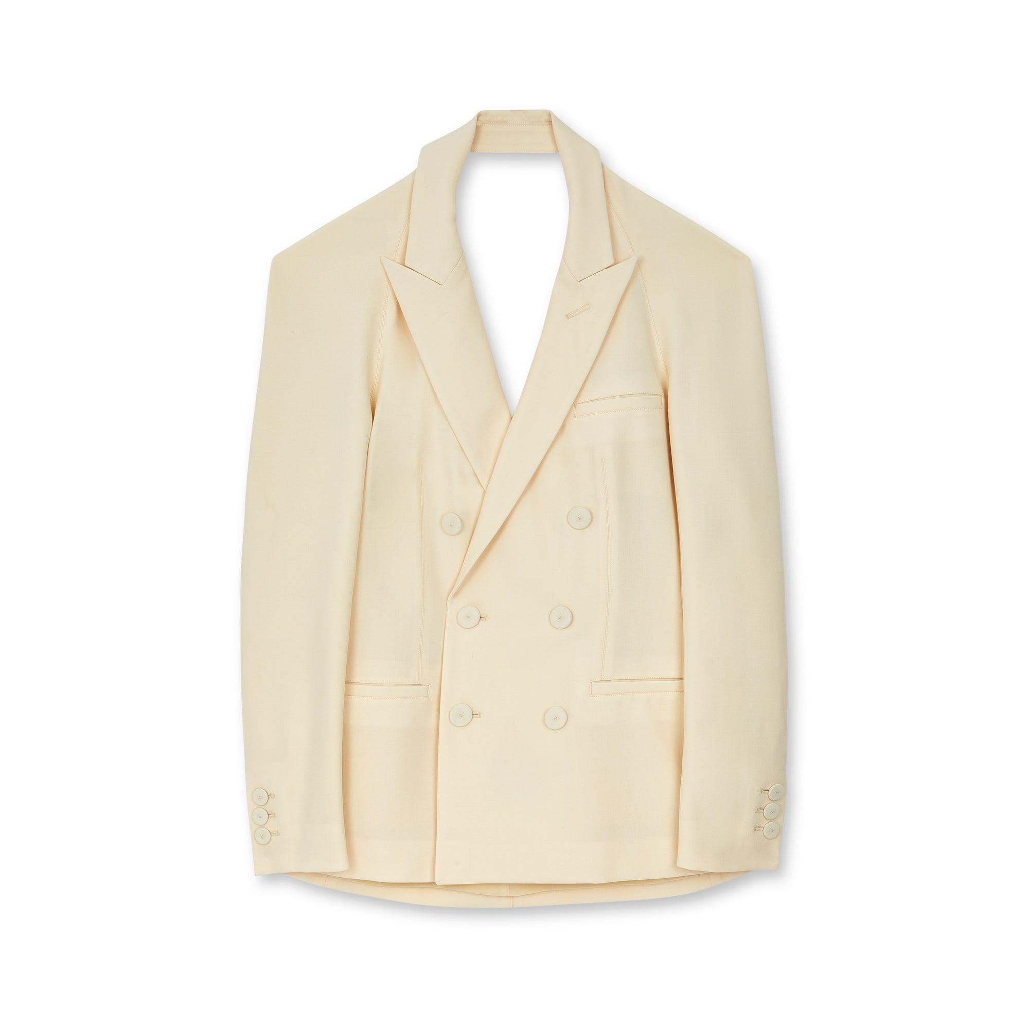 Jean Paul Gaultier - Lotta Volkova Scoop Back Jacket - (Ecru) by JEAN PAUL GAULTIER