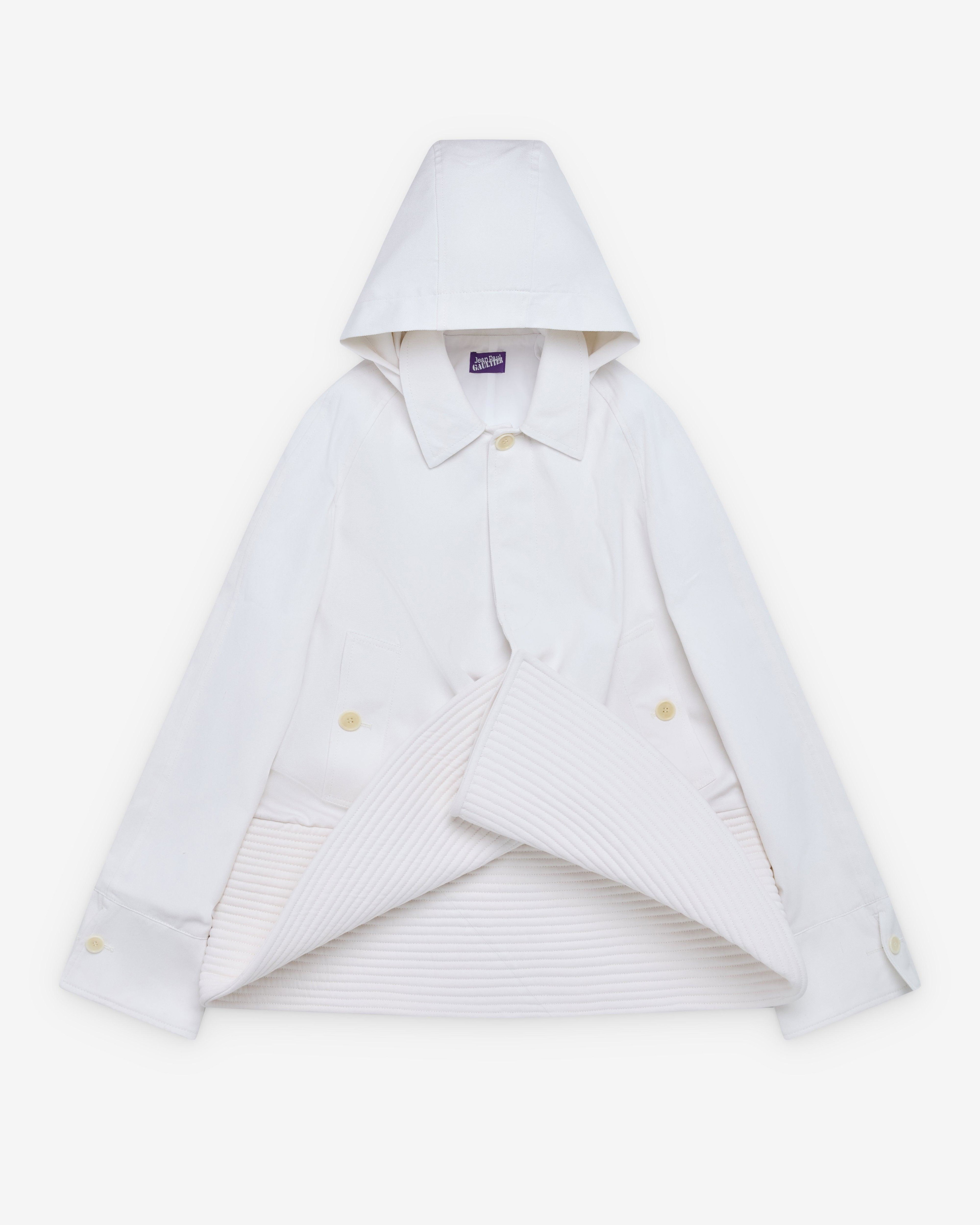 Jean Paul Gaultier - Women's Bob Marine Short Trench Coat - (White) by JEAN PAUL GAULTIER