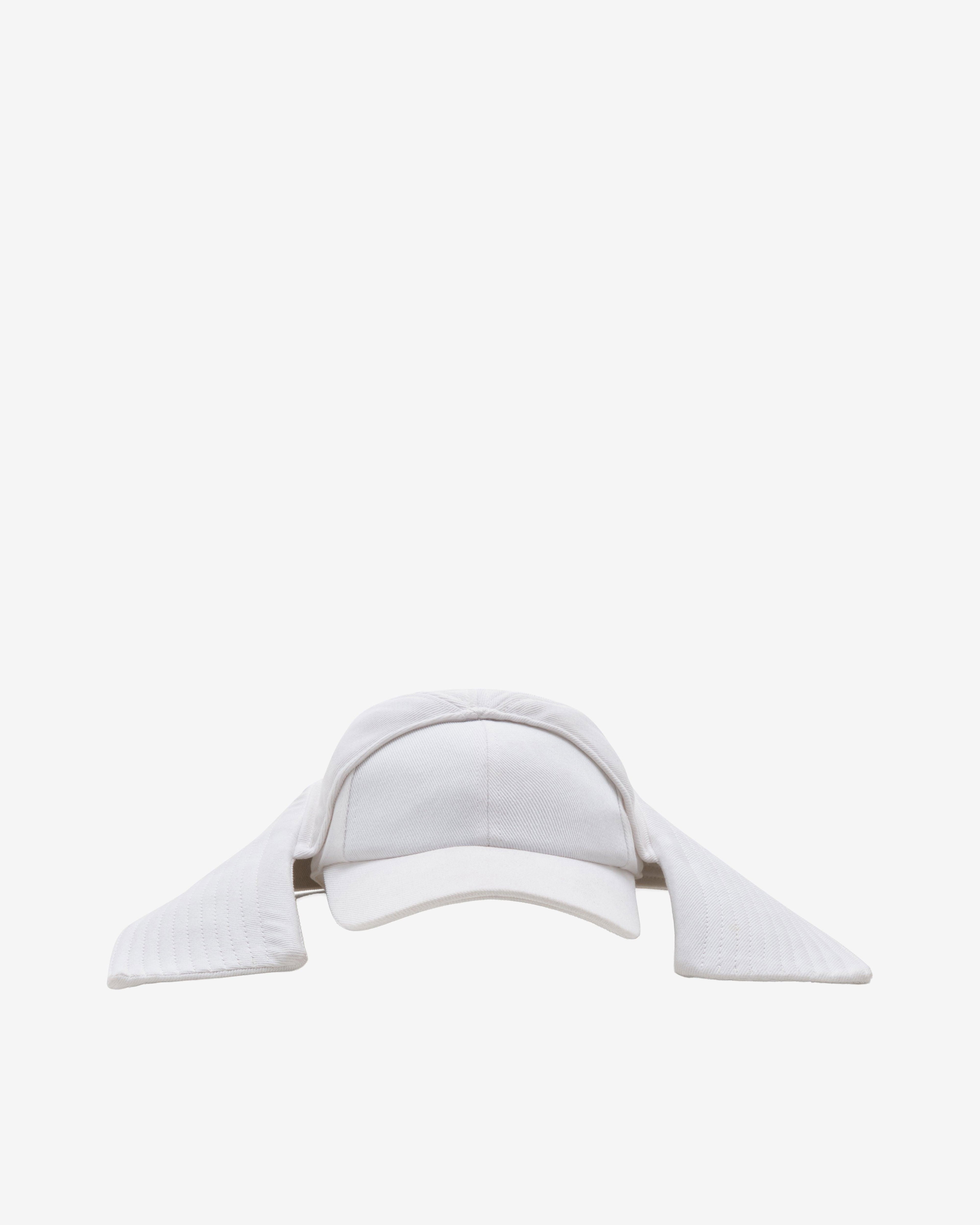 Jean Paul Gaultier - Women's Denim Drill Bob Marine Hat - (White) by JEAN PAUL GAULTIER